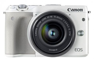 Canon EOS M3 with 15-45mm & 22mm Lenses (White)