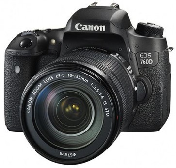 Canon EOS 760D Kit with 18-135mm IS STM Lens