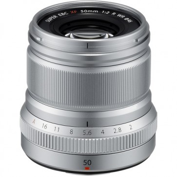Fujifilm XF 50mm f/2 R WR Fujinon Lens (Silver)