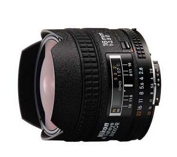 Nikon AF Nikkor 16mm f/2.8 D Fisheye Lens