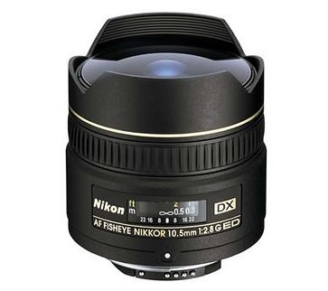 Nikon AF Nikkor 10.5mm f/2.8 G DX Fisheye Lens