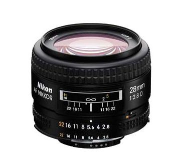 Nikon AF Nikkor 28mm f/2.8 D Lens