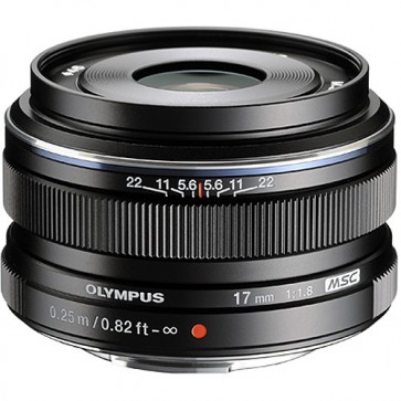 Olympus M.Zuiko 17mm f/1.8 MSC Lens (Micro Four Thirds) - Black