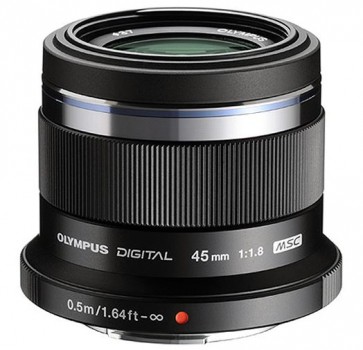 Olympus M.Zuiko 45mm f/1.8 MSC Lens (Black) (Micro Four Thirds)