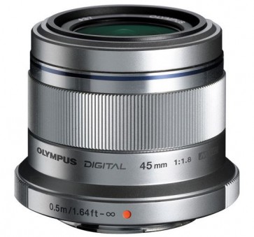 Olympus M.Zuiko 45mm f/1.8 MSC Lens (Silver) (Micro Four Thirds)