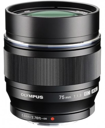 Olympus M.Zuiko Digital ED 75mm f/1.8 Lens (Black)