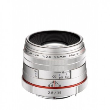 Pentax HD DA 35mm f/2.8 Macro Limited Lens (Silver)