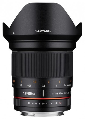 Samyang 20mm f/1.8 ED AS UMC Lens for Nikon