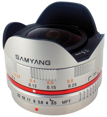 Samyang 7.5mm f/3.5 UMC Fish-eye Lens for Micro Four Thirds (Silver)