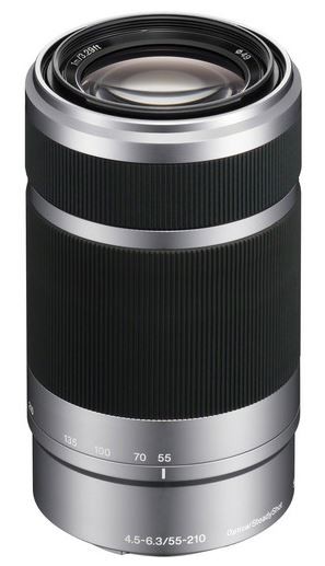Sony 55-210mm f/4.5-6.3 OSS Lens - Silver