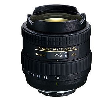 Tokina 10-17mm f/3.5-4.5 AT-X 107 DX Fisheye Lens for Canon