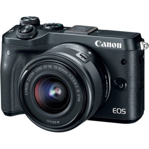 Canon EOS M6 with 15-45mm Lens (Black)