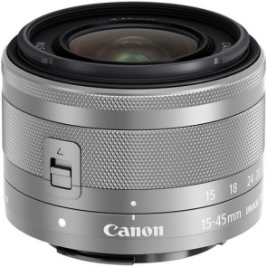 Canon EF-M 15-45mm f/3.5-6.3 IS STM Lens - Silver