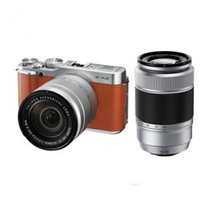 Fujifilm X-A2 Kit with 16-50mm II and 50-230mm Lenses (Brown)