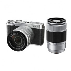 Fujifilm X-A2 Kit with 16-50mm II and 50-230mm Lenses (Silver)