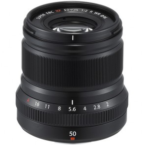 Fujifilm XF 50mm f/2 R WR Fujinon Lens (Black)