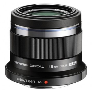 Olympus M.Zuiko 45mm f/1.8 MSC Lens (Black) (Micro Four Thirds)