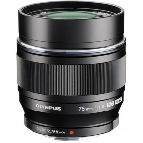 Olympus M.Zuiko Digital ED 75mm f/1.8 Lens (Black)