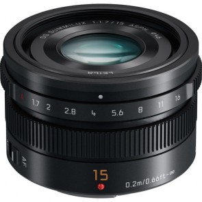 Panasonic Leica DG Summilux 15mm f/1.7 ASPH. Lens (Black)