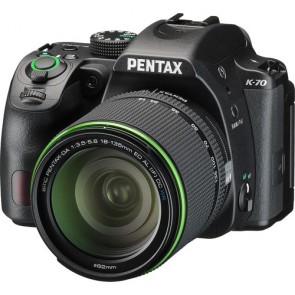 Pentax K-70 DSLR Camera (Black) with DA 18-135mm WR Lens