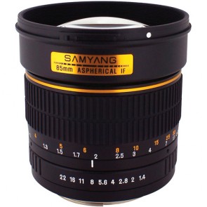 Samyang 85mm f/1.4 Aspherical Lens for Nikon (AE)
