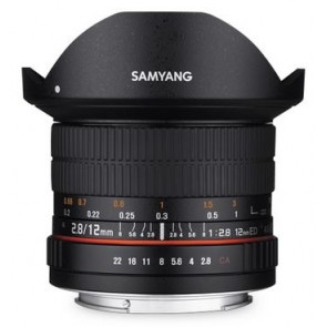 Samyang 12mm f/2.8 ED AS NCS Fish-eye Lens for Canon