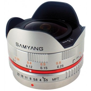 Samyang 7.5mm f/3.5 UMC Fish-eye Lens for Micro Four Thirds (Silver)